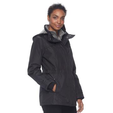 Women's D.e.t.a.i.l.s Hooded Anorak, Size: Xl, Black