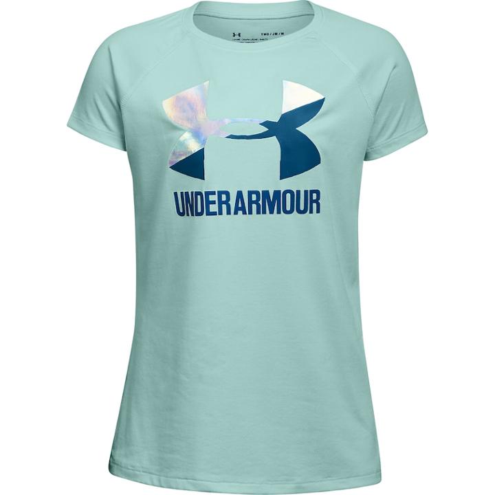 Girls 7-16 Under Armour Big Logo Tee, Size: Large, Drk Yellow