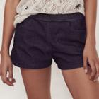 Women's Lc Lauren Conrad Pull-on Jean Shorts, Size: 6, Dark Blue