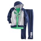 Boys 4-7 Puma 3-pc. Zip Hoodie, Graphic Tee & Pants Set, Size: 7, Blue