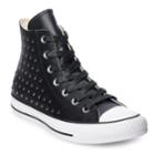 Women's Converse Chuck Taylor All Star Leather High Top Shoes, Size: 8, Black
