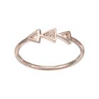 Lc Lauren Conrad Openwork Triple Triangle Ring, Women's, Size: 7.50, Pink Other