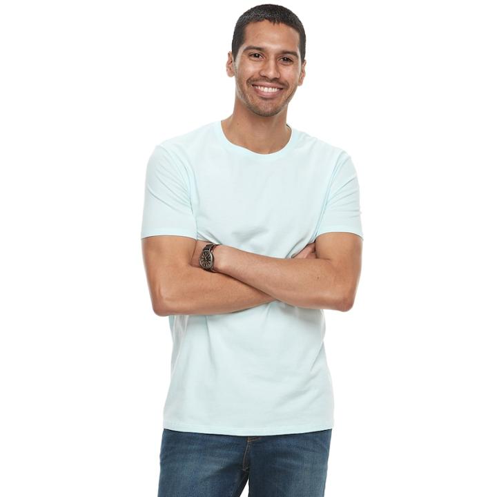 Men's Apt. 9 Solid Tee, Size: Large, Light Blue