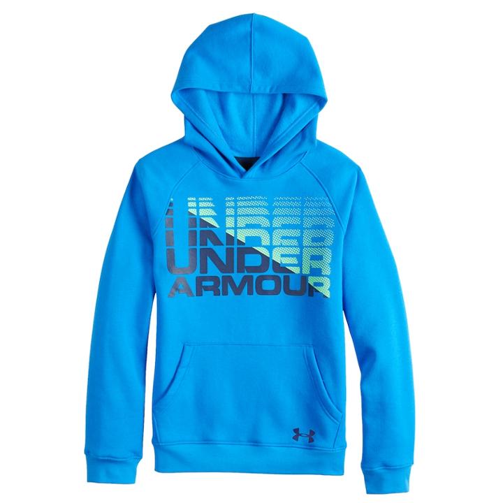 Boys 8-20 Under Armour Rival Logo Hoodie, Size: Small, Brt Blue