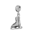 Individuality Beads Sterling Silver Ice Skate Charm, Women's, Grey