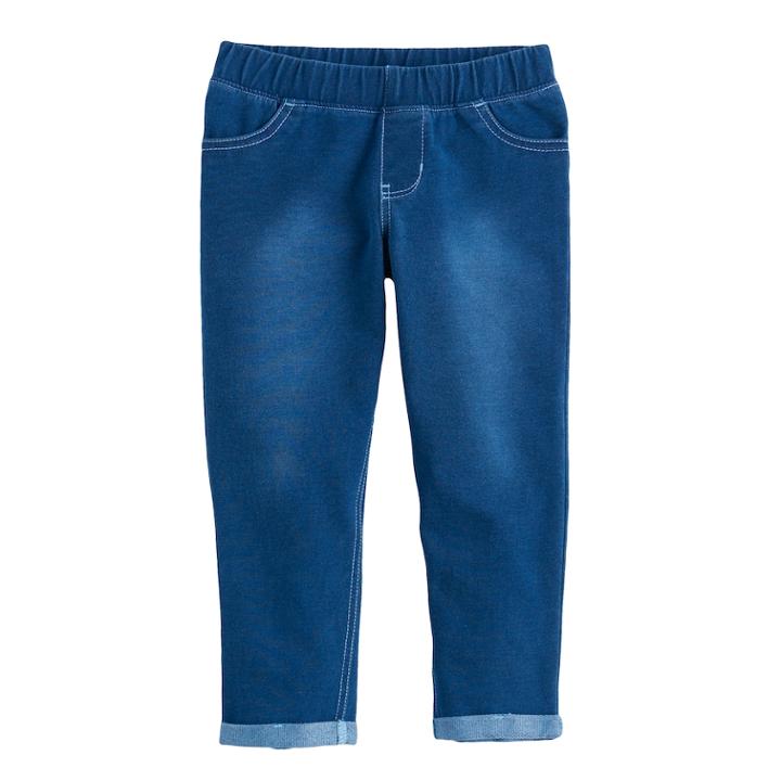 Girls 4-10 Jumping Beans&reg; Ankle Jeggings, Size: 5, Blue