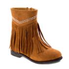 Josmo Girls' Fringe Boots, Size: 4, Lt Brown
