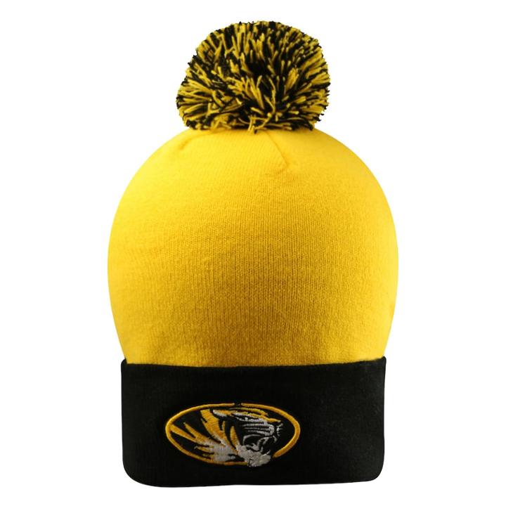 Adult Top Of The Wold Missouri Tigers Knit Pom Pom Hat, Men's, Gold