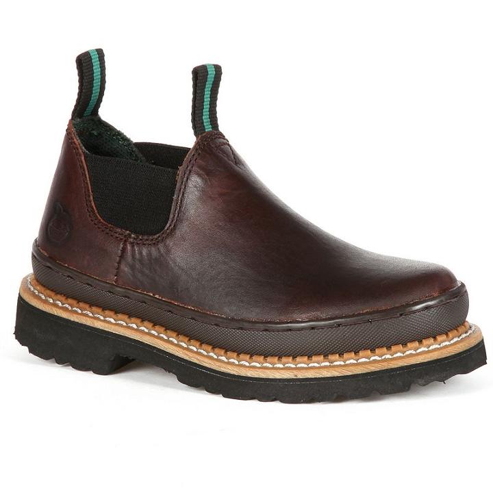 Georgia Boot Little Giant Romeo Boys' Slip-on Shoes, Boy's, Size: 9.5t, Brown