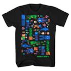 Boys 8-20 Minecraft Aquatic Adventure Pixel Tee, Size: Large, Black