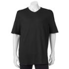 Big & Tall Croft & Barrow&reg; Classic-fit Easy-care V-neck Tee, Men's, Size: L Tall, Black