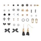 Mudd&reg; Bird, Bow, Cross & Heart Nickel Free Earring Set, Women's, Multicolor