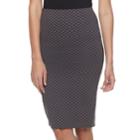 Women's Double Click Textured Midi Skirt, Size: Large, Grey