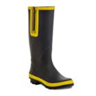 Henry Ferrera Mozart Women's Water-resistant Rain Boots, Size: 10, Black