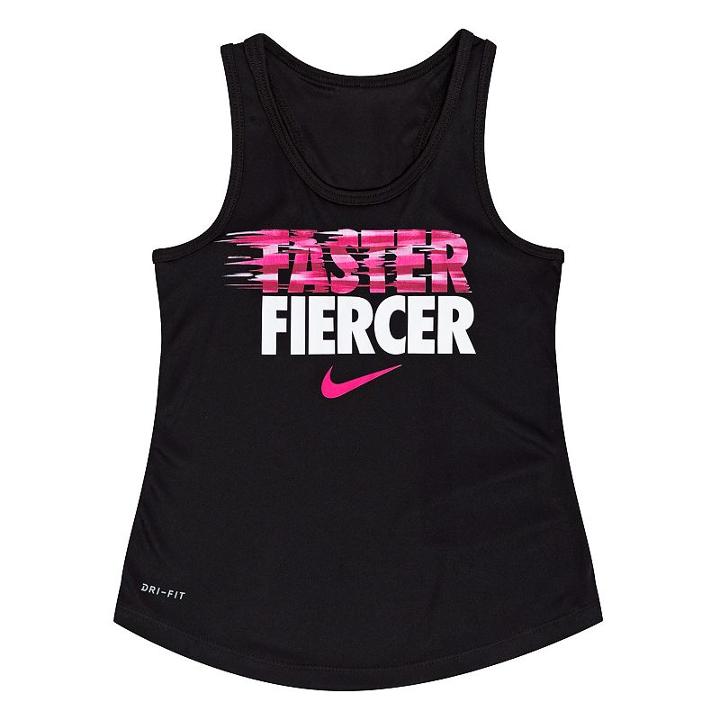 Girls 4-6x Nike Faster Fiercer Dri-fit Tank Top, Girl's, Size: 5, Oxford