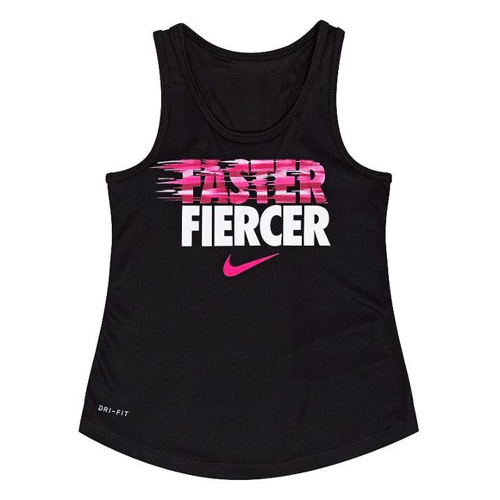 Girls 4-6x Nike Faster Fiercer Dri-fit Tank Top, Girl's, Size: 5, Oxford