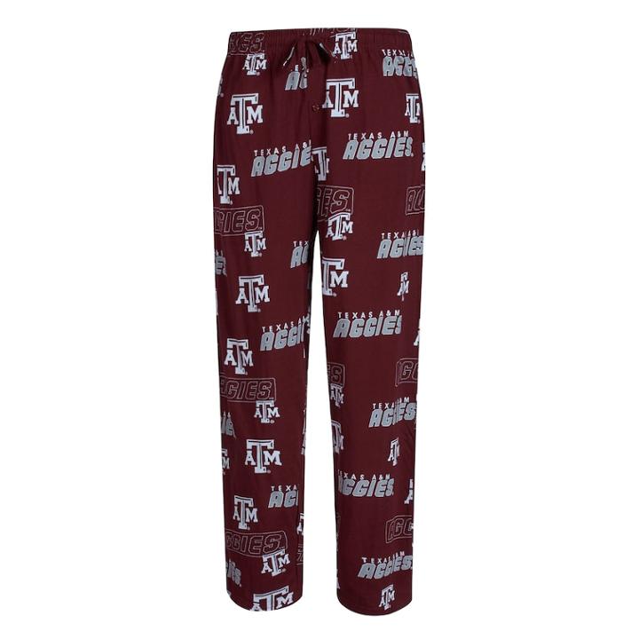 Men's Concepts Sport Texas A & M Aggies Slide Lounge Pants, Size: Xl, Red (maroon)