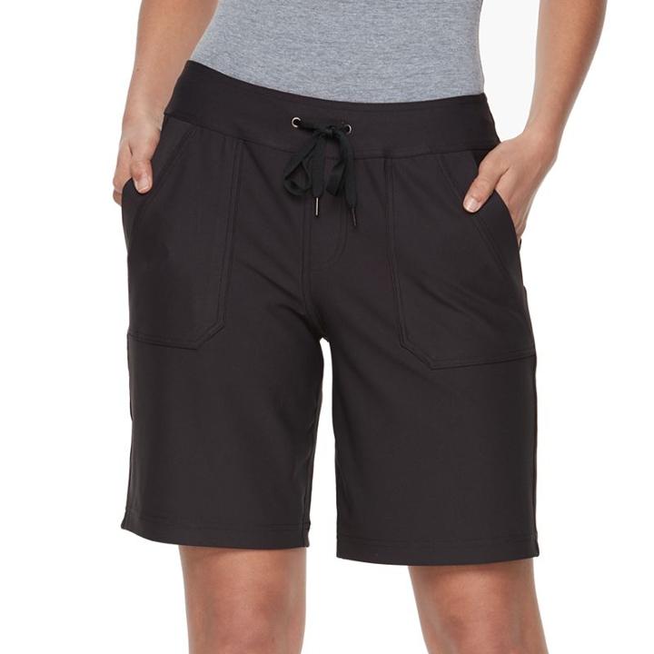 Women's Tek Gear® Weekend Bermuda Shorts, Size: Large, Black