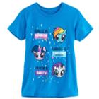 Girls 7-16 My Little Pony Rainbow Dash, Twilight Sparkle & Rarity Heads Tee, Girl's, Size: Medium, Turquoise/blue (turq/aqua)