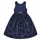 Girls 7-16 & Plus Size American Princess Sequin Soutache Skirt Dress, Size: 12, Blue (navy)