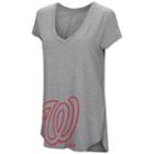 Women's Under Armour Washington Nationals Pride Hem Graphic Tee, Size: Xlrg Av/rg, Med Grey