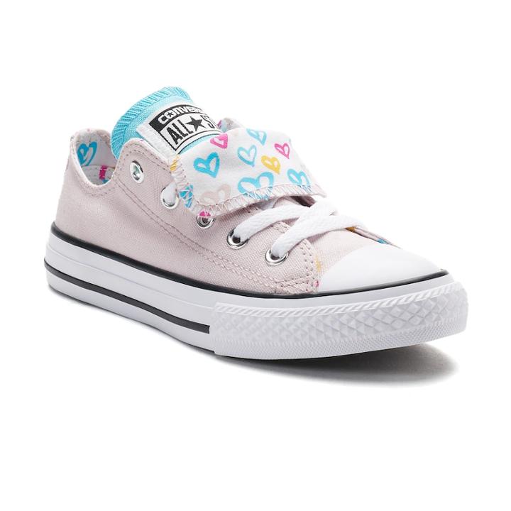 Kid's Converse Chuck Taylor All Star Print Double-tongue Shoes, Girl's, Size: 3, Pink