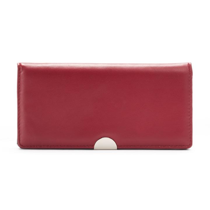 Apt. 9&reg; Lambskin Leather Rfid-blocking Slim Clutch, Women's, Red