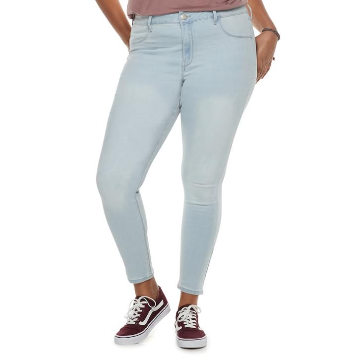 Juniors' Plus Size So&reg; Low-rise Ultimate Jeggings, Teens, Size: 22 W, Blue