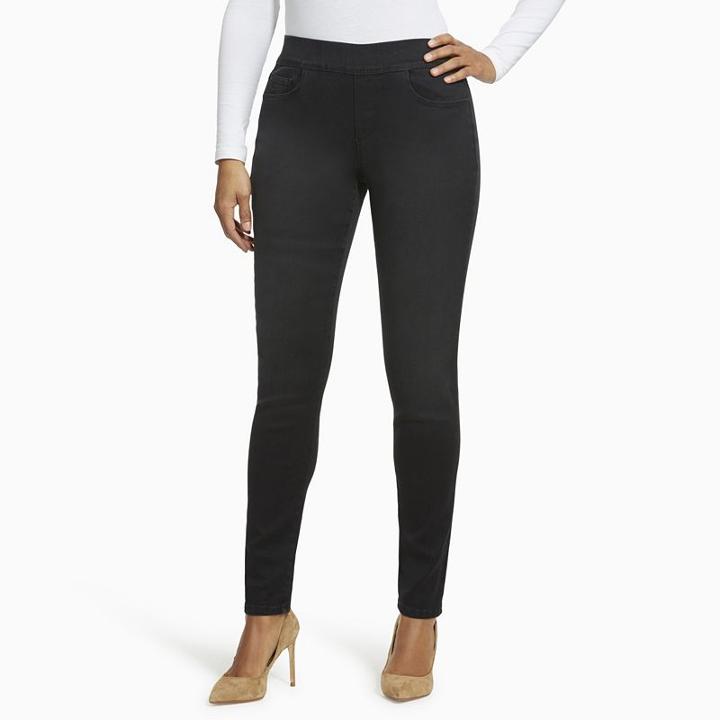 Women's Gloria Vanderbilt Avery Slim Straight-leg Jeans, Size: 14 Avg/reg, Dark Blue