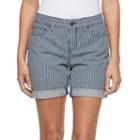 Petite Croft & Barrow&reg; Jean Shorts, Women's, Size: 12 Petite, Dark Blue