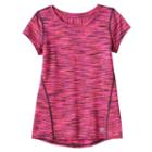 Girls 4-6x Tek Gear&reg; Space-dyed Performance Tee, Girl's, Size: 5, Brt Pink