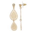 Lc Lauren Conrad Double Tear Drop Earrings, Women's, Gold