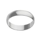 Sterling Silver 5-mm Polished Wedding Band - Men, Size: 10, Grey