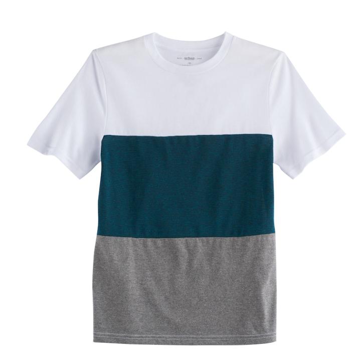 Boys 8-20 Urban Pipeline Colorblock Tee, Size: Medium, White