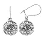 Insignia Collection Nascar Jimmie Johnson Stainless Steel 48 Drop Earrings, Women's, Grey