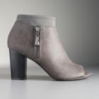 Simply Vera Vera Wang Melbourne Women's Ankle Boots, Size: 6.5, Med Grey