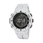 Casio Men's Pro Trek Triple Sensor Solar Digital Watch, White