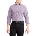 Men's Chaps Regular-fit Striped Stretch Easy-care Button-down Shirt, Size: Xl, Purple