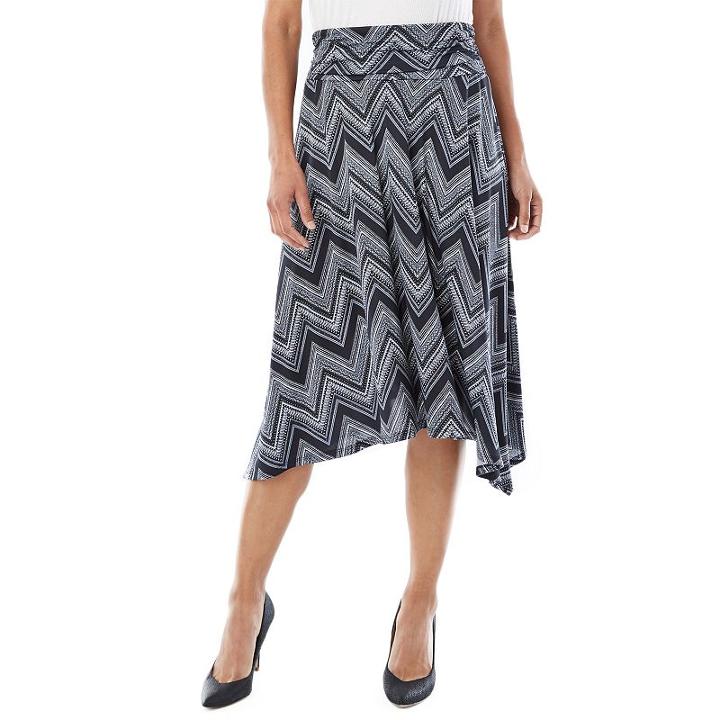 Women's Ab Studio Print Midi Skirt, Size: Regular, Ovrfl Oth