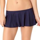 Women's Cole Of California Skirtini Bottoms, Size: Xl, Blue (navy)