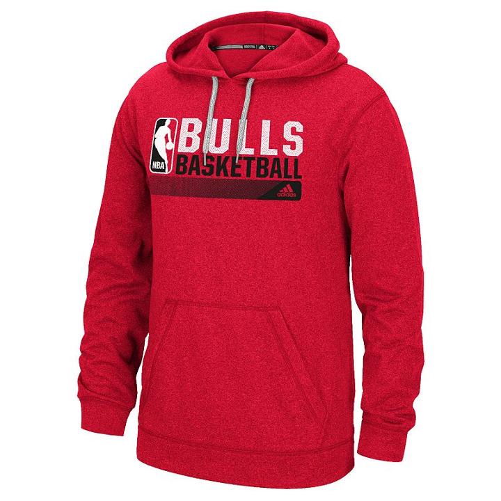 Men's Adidas Chicago Bulls Icon Status Climawarm Hoodie, Size: Xxl, Red