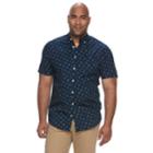 Big & Tall Urban Pipeline&reg; Awesomely Soft Regular-fit Plaid Button-down Shirt, Men's, Size: 3xl Tall, Blue (navy)