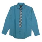 Boys 8-20 Van Heusen Iridescent Shirt & Tie Set, Boy's, Size: 14-16, Med Blue