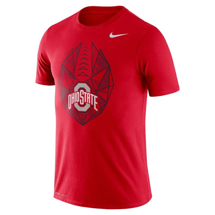 Men's Nike Ohio State Buckeyes Football Icon Tee, Size: Xxl, Red