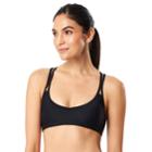 Women's Speedo Keyhole Strappy Bikini Top, Size: Large, Black