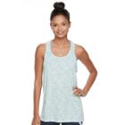 Juniors' So&reg; Mesh Back Space-dyed Tank, Teens, Size: Xl, Brt Green