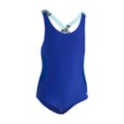 Girls 4-16 Under Armour Racer One-piece Swimsuit, Size: 10, Dark Blue