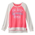Girls 7-16 & Plus Size So&reg; High-low Colorblocked Cozy Pullover Top, Girl's, Size: 20 1/2, Dark Pink