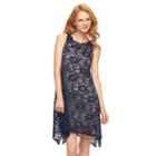 Women's Bethany Paisley Lace Shift Dress, Size: Xl, Natural