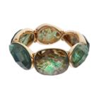 Dana Buchman Simulated Abalone Stretch Bracelet, Women's, Green